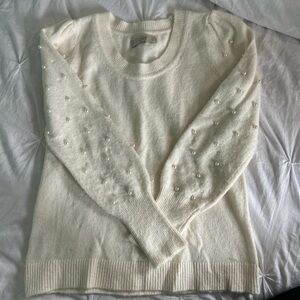 Loft Cream Pearl Sweater